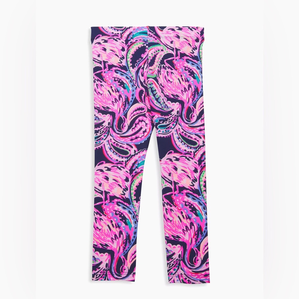 Lilly Pulitzer Maia leggings girls XL 12-14 in High Tide Navy!